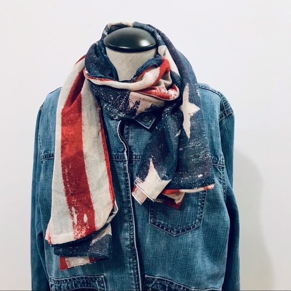 Mossimo Supply Co. Accessories - Mossimo Supply Co. stars and stripe red, white and blue infinity scarf. EUC